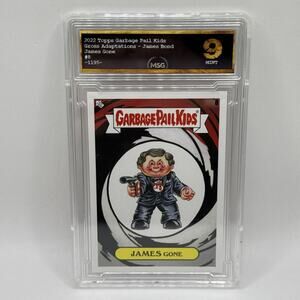 James Gone #8 Bond Spy GPK 2022 Garbage Pail Kids GROSS ADAPTATIONS Graded 9